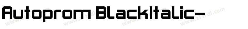 Autoprom BlackItalic字体转换 Autoprom BlackItalic字体转换